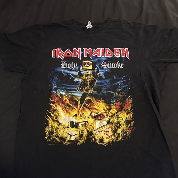 Iron Maiden T Shirt size L Holy Smoke - Picture 2 of 2